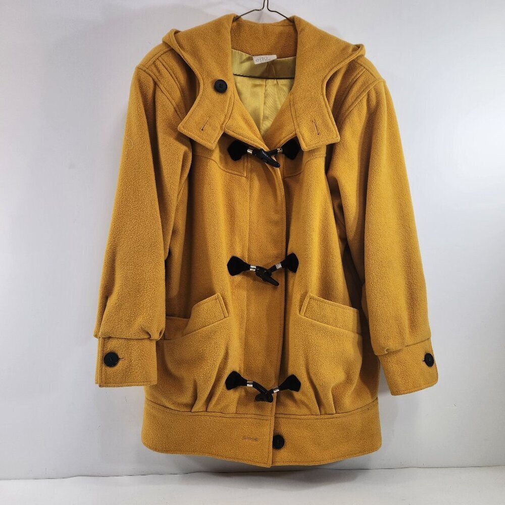 Vintage ego Fashions Frog Button Jacket Mustard Yellow Size Small